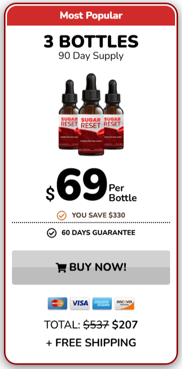sugar reset 3 bottles price